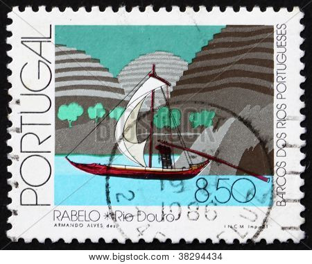 แสตมป์โปรตุเกส 1981 Rabelo แม่น้ำ Douro