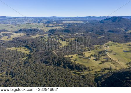 Aerial View Of The Kanimbla Valley In The Blue Mountains In New South Wales In Australia