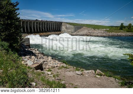 Jackson Lake Dam And Reservoir In Grand Teton National Park