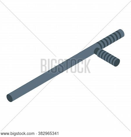 Security Service Baton Icon. Isometric Of Security Service Baton Vector Icon For Web Design Isolated