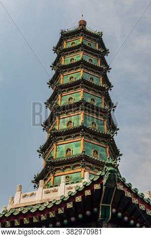 Fragrant Hills Pagoda Built In 1780, Located In The Fragrant Hills Park (xiangshan Park) In Western 