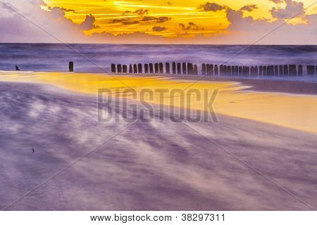Beach In Mielno - Poland.