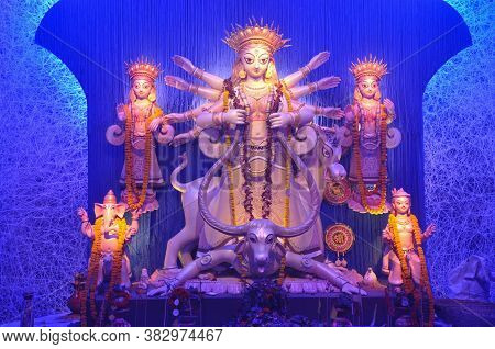 Durga Idol Of Kolkata Durga Puja Festival