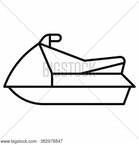 Personal Watercraft Icon, Summer Vacation Related Vector Illustration