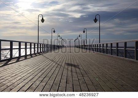 Pier In The Morning.