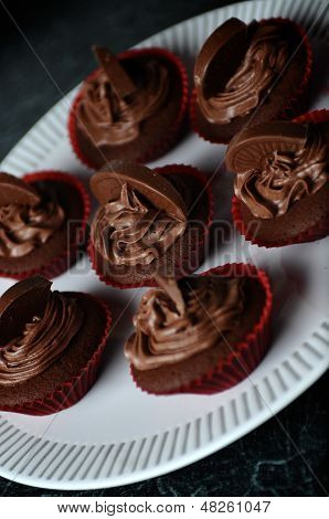 Mørk chokolade Orange Cupcakes