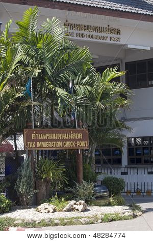 Mae Sot hraničním přechodu