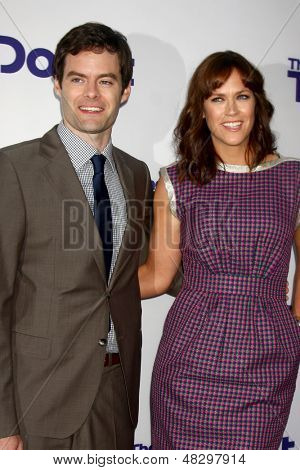 LOS ANGELES - Lug 23: Bill Hader, Maggie Carey arriva al 