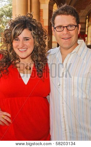 Kaycee Stroh and Sean Astin at the Southern California Childrens Theatre Production of 