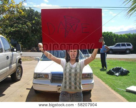 Dianna Rosenthal on the set of 