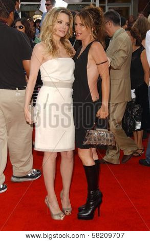Michelle Pfeiffer and Dedee Pfeiffer at the Los Angeles premiere of 