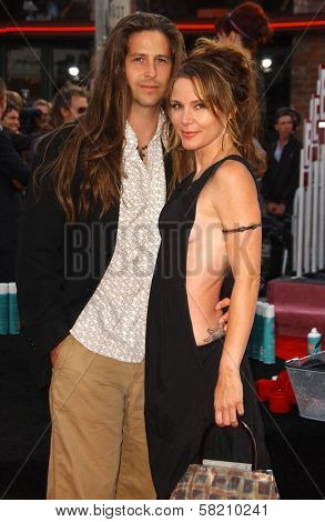 Dedee Pfeiffer and guest at the Los Angeles premiere of 