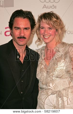 Eric McCormack and wife at the 2007 Elton John Aid Foundation Oscar Party, Pacific Design Center, West Hollywood, CA 02-25-07