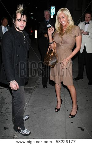 Lukas Rossi and Mary Carey out for the nite at Mr. Chow's Restaurant. Beverly Hills, CA. 03-06-07