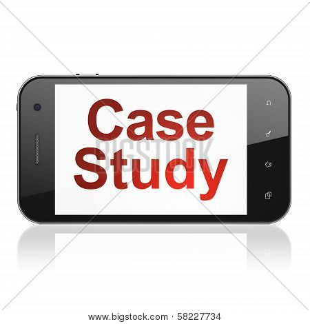 Education concept: Case Study on smartphone