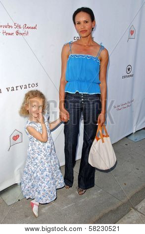 Amanda Luttrell Garrigus and daughter Sophie at the John Varvatos 5th Annual Stuart House Benefit. John Varvatos Boutique, West Hollywood, CA. 03-11-07