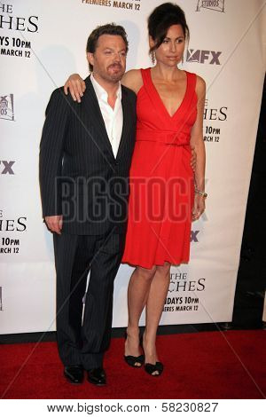 Eddie Izzard and Minnie Driver at the premiere screening and party for 