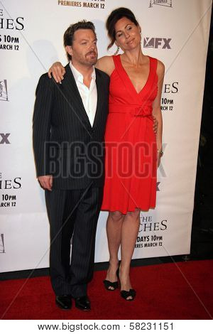 Eddie Izzard and Minnie Driver at the premiere screening and party for 