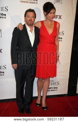 Eddie Izzard and Minnie Driver at the premiere screening and party for 