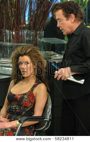 Nathalie Du Mortier and Arthur Johns on the set of a Television Commercial for 