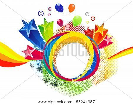Abstract Colorful Rainbow Splash Background