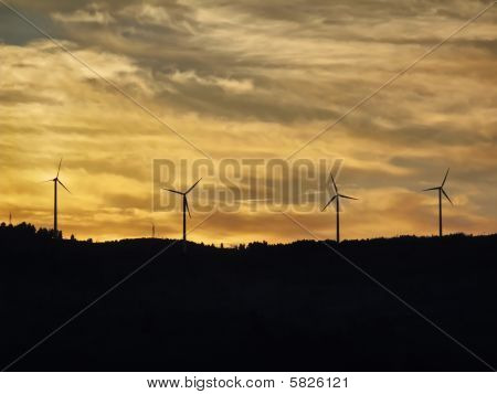 Salerno Campanie Italie campagne Eolic énergie éoliennes