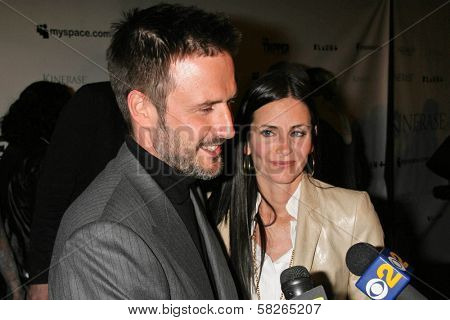 David Arquette and Courtney Cox at the Los Angeles Premiere of 