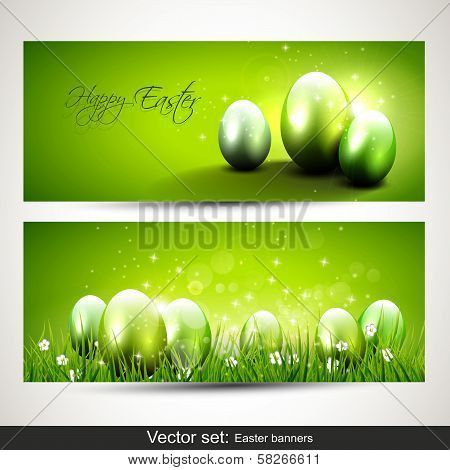 Modern Easter banners