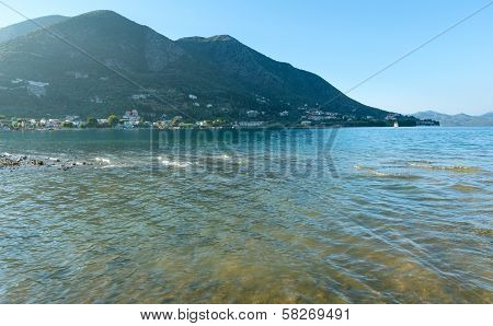 Lefkada Coast Summer Evening View (greece)