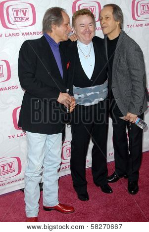 Jim Hager with Roy Clark and Jon Hager at the 5th Annual TV Land Awards. Barker Hangar, Santa Monica, CA. 04-14-07