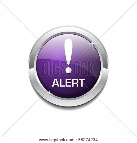 Alert Rounded Button Vector Icon