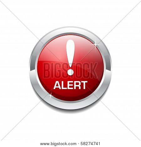 Alert Rounded Button Vector Icon