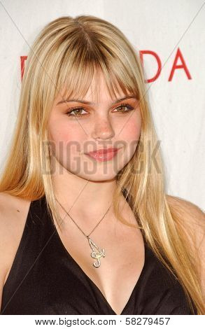 Aimee Teegarden at an Escada 2007 Fall Winter Sneak Preview to Benefit Step Up Women's Network. Beverly Hills Hotel, Beverly Hills, CA. 04-19-07