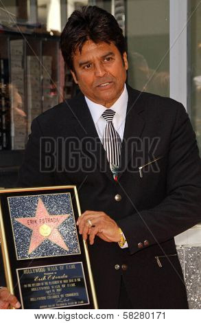 Erik Estrada at the cermony honoring him with the 2,336th star on the Hollywood Walk of Fame. Hollywood Boulevard, Hollywood, CA. 4-19-07
