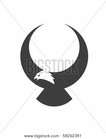 Stylized american eagle mascot