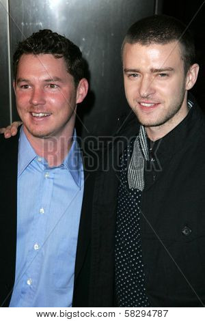 Shawn Hatosy and Justin Timberlake at the World Premiere of 