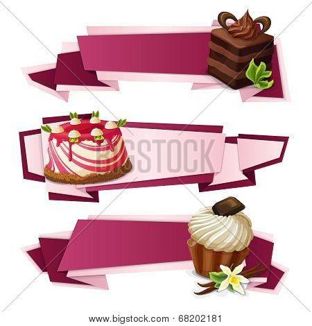 Sweets paper banners