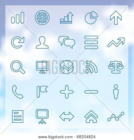 25 Analytics, Research Icons Set