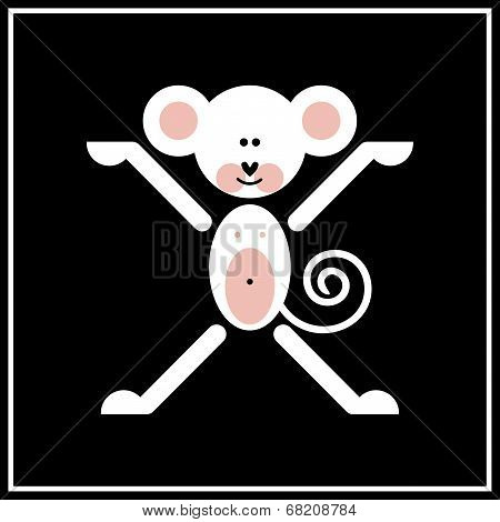 One Of Chinese Zodiac Signs - Monkey
