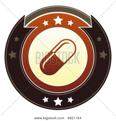 Pill, drug or pharmaceutical icon