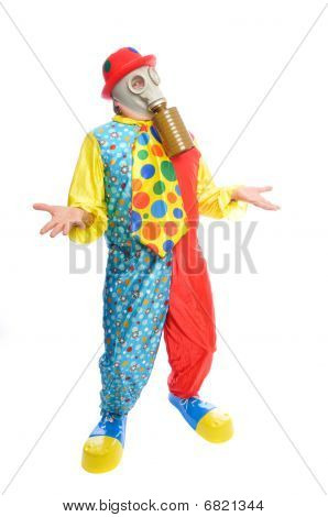 いくつか Clownwearing、防毒マスク