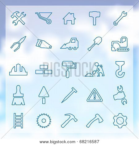25 Construction Icons Set