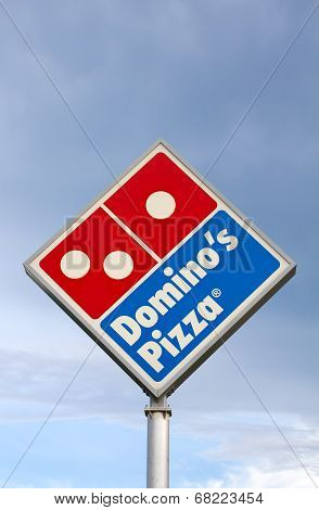 Domino's Restaurant Sign