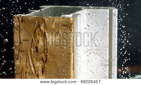 Wood Veneer Test By Water