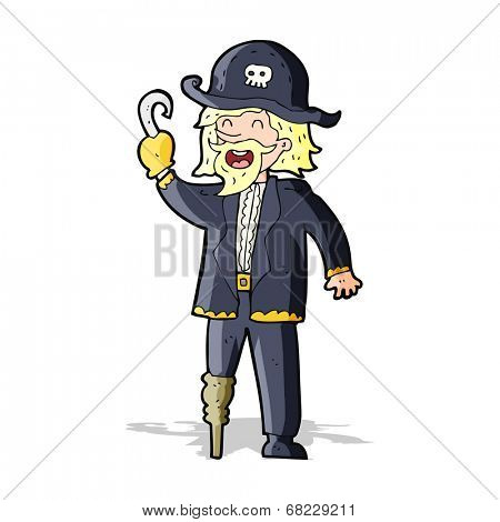 cartoon pirate captain