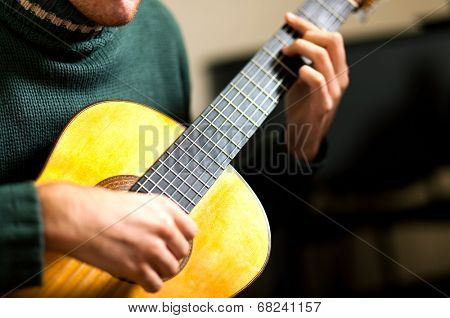 Male guitarist
