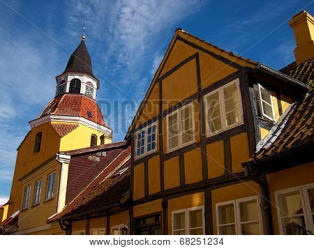 Bell Tower In Faaborg Funen Denmark
