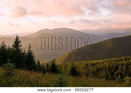 Dawn In The Mountains