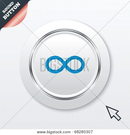 Repeat icon. Loop symbol. Infinity sign.