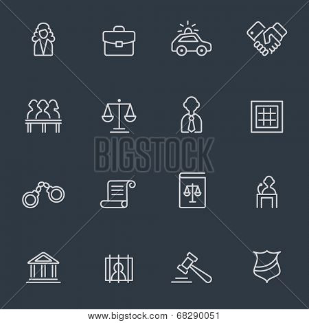 Law icons